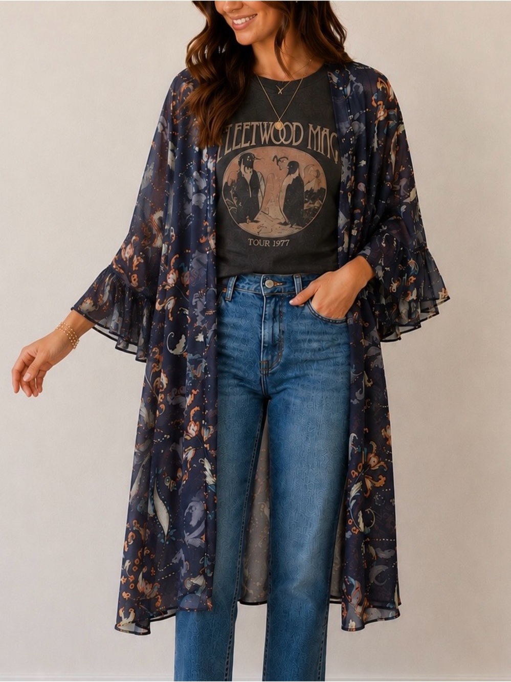 Floral Sheer Kimono (sold at Anthropologie) One Size